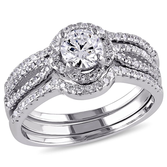 Everly Women's Cubic Zirconia Sterling Silver Bridal Set