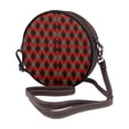 thumbnail image 2 of Lsque Argyle Plaid Pattern Shoulder Bag – Microfiber Leather Crossbody with Detachable Strap & Handle Ring, Waterproof & Durable, Elegant Everyday Carry, 2 of 5