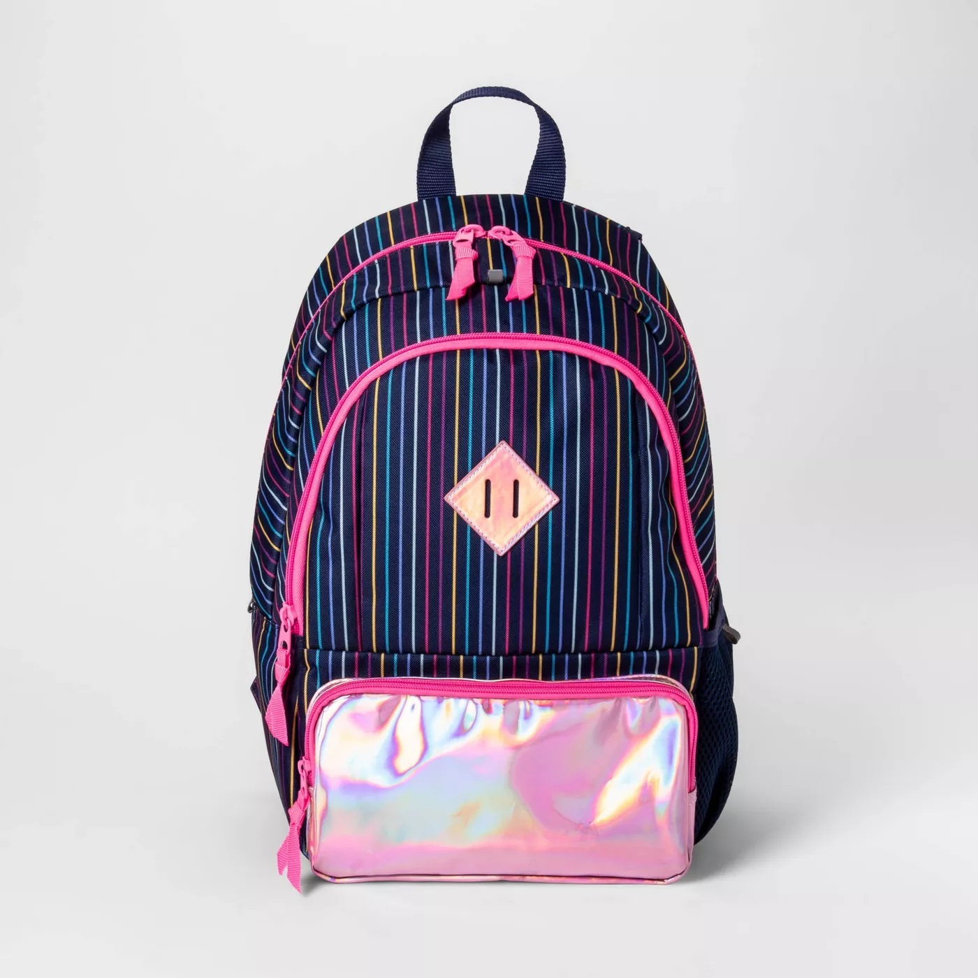 Cat & Jack Cat & Jack 17 inch Metallic Stripe Kids' Backpack For