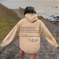 thumbnail image 5 of WENWU Womens Hoodies Long Sleeve Womens Pullover Sweatshirts Oversized Hoodie for Women Khaki Clothes Fall Outfits for Women Street Style Clothes, 5 of 7