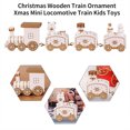 thumbnail image 2 of Decoraciones de tren de Navidad Lindo adorno de tren de Navidad Favores de fiesta de Navidad, 2 of 6