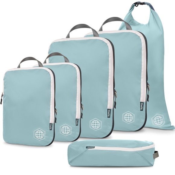 Juego de 6 piezas con cubos de embalaje de compresión TRIPPED Travel Gear