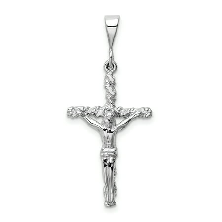 14k Heart Crucifix - 14kt White Gold Crucifix Cross Religious Pendant Charm Necklace Latin Fine Jewelry Ideal Gifts For Women Gift Set From Heart