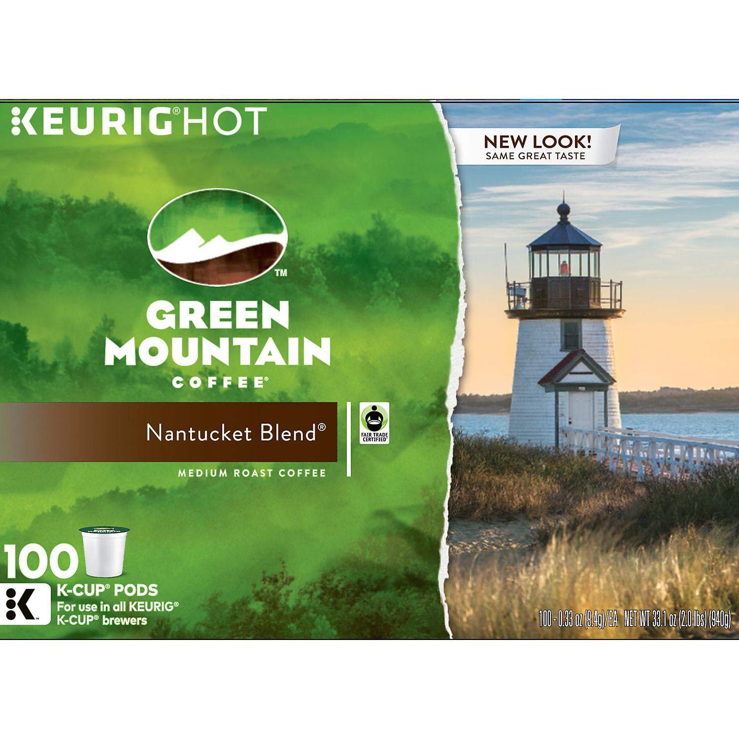 Green Mountain Coffee, Nantucket Blend (100 KCups)