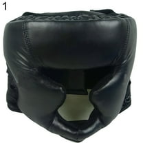Opolski Faux Leather Boxing Martial Arts MMA Helmet Head Guard Headgear Head Protection