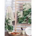 thumbnail image 2 of Palm Leaves Tropical Kitchen Dish Towels for Drying Dishes Set of 4, Green Botanical Summer Linen Waffle Weave Microfiber Hand Tea Bathroom Towels Quick Dry & Absorbent Towel 15.7x23.6, 2 of 7