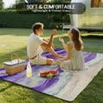 thumbnail image 5 of Fsddascl Purple Coastal Outdoor Rug for Patio/Deck/Porch, Non-Slip Large Area Rug 4 x 6 Ft, Summer Beach Nautical Abstract Art Indoor Outdoor Rugs Washable Area Rugs, Reversible Camping Rug Carpet, 5 of 5