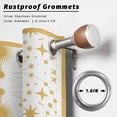thumbnail image 5 of Outdoor Curtains for Patio Waterproof Stars Moon Indoor/Outdoor Curtain Tiebacks Yellow Geometric Gorgeous Starry Night Privacy Sun Block Grommet Drapes for Pergolas Gazebo Porch 2 Panel 54x108 Inch, 5 of 9