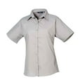 thumbnail image 1 of Premier Womens Poplin Short-Sleeved Blouse, 1 of 3