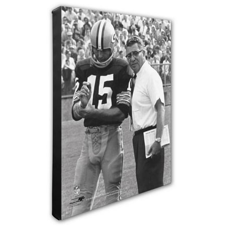 - Photo File Bart Starr & Vince Lombardi Green Bay Packers Photo Canvas Art NFL