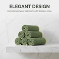 thumbnail image 5 of Unique Bargains Cotton Solid Absorbent Durable Soft Hand Towels Green 29" x 13", 5 of 7