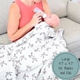 thumbnail image 6 of LollyBanks Muslin Baby Quilt, 100% Cotton 6-Layer Lightweight Blanket, 47 x 47 inch,Quacking'up, 6 of 6