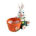 thumbnail image 1 of Green Green Resin Rabbit Planter Ornament For Small Succulents And Holiday Tabletop Decoration, 1 of 6