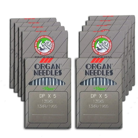 100 Organ 135X5 DPX5 134R SY1955 Sewing Machine Needles (Size 19 (Metric 120))