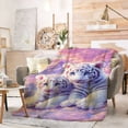 thumbnail image 4 of FLASHLUMI 55"×70" Soft Sherpa Blanket, Cozy Plush Warm Throw Blanket for Couch Bed Sofa Home Office Decor, 4 of 10