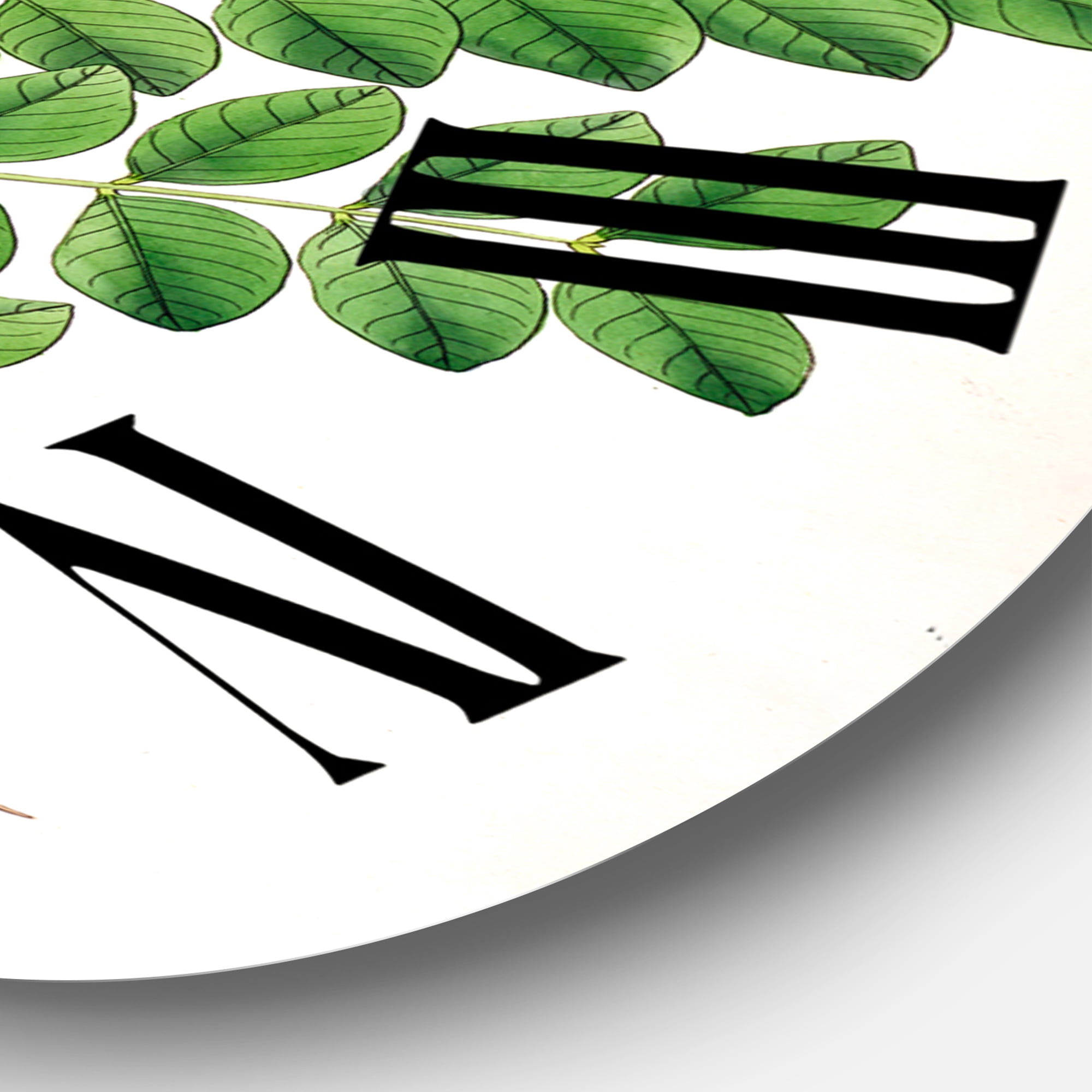 Designart 1 in Quartz Farmhouse Wall Clock
