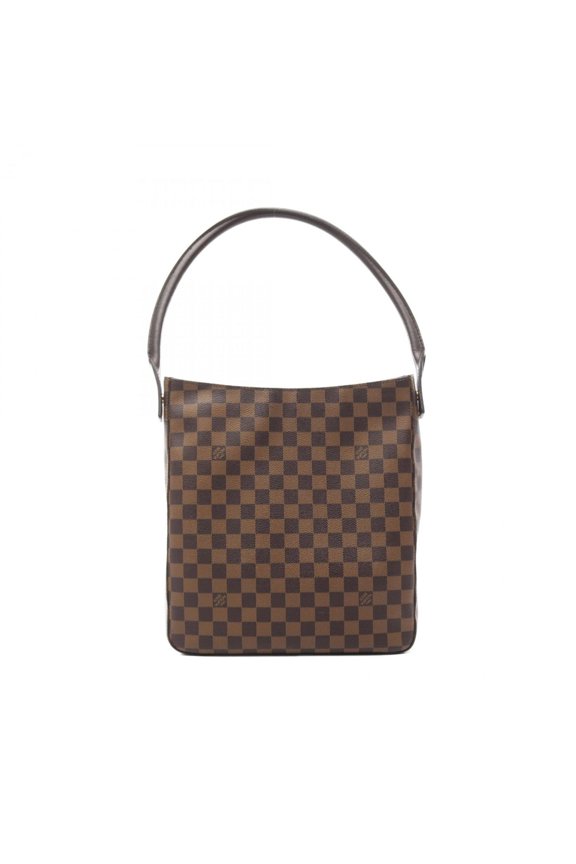 Pre-Owned Louis Vuitton LOUIS VUITTON Looping GM Damier Ebene Shoulder Bag Coated... (Fair)