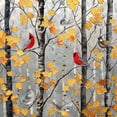 thumbnail image 6 of Orinice Birds Tree Leaves Round Table Cover Stain Resistant Washable Indoor Outdoor Tablecloth Kitchen Dining Wedding Parties Waterproof Fabric 100% Polyester 31-35, 6 of 8