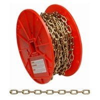 Campbell Chain Machine Chain 3 Trade Size Low Carbon Steel 50' / Reel