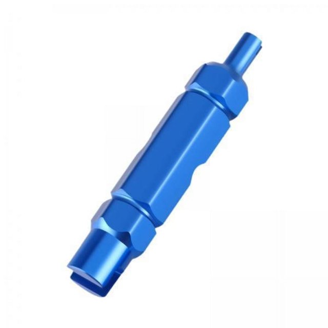 4x Herramienta De Extracción De Vástago De Válvula De Neumático Para Bicicletas De Montaña Y Carretera, Color Azul