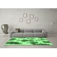 thumbnail image 3 of Ahgly Company Indoor Rectangle Abstract Emerald Green Modern Area Rugs, 5' x 8', 3 of 4