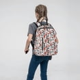 thumbnail image 5 of Xecao Modern Life print Backpack For women men Aesthetic Lightweight Travel Daypack Simple Cute Backpack For Bookbag, 5 of 5