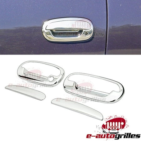 1500 Triple Handle - EAG 97-03 Ford F-150 2 Door Handle Covers Triple Chrome Plated ABS Without Passenger Keyhole