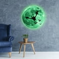 Clearance Home wall stickers20cm*20cm Halloween Bat Moon Luminous Wall