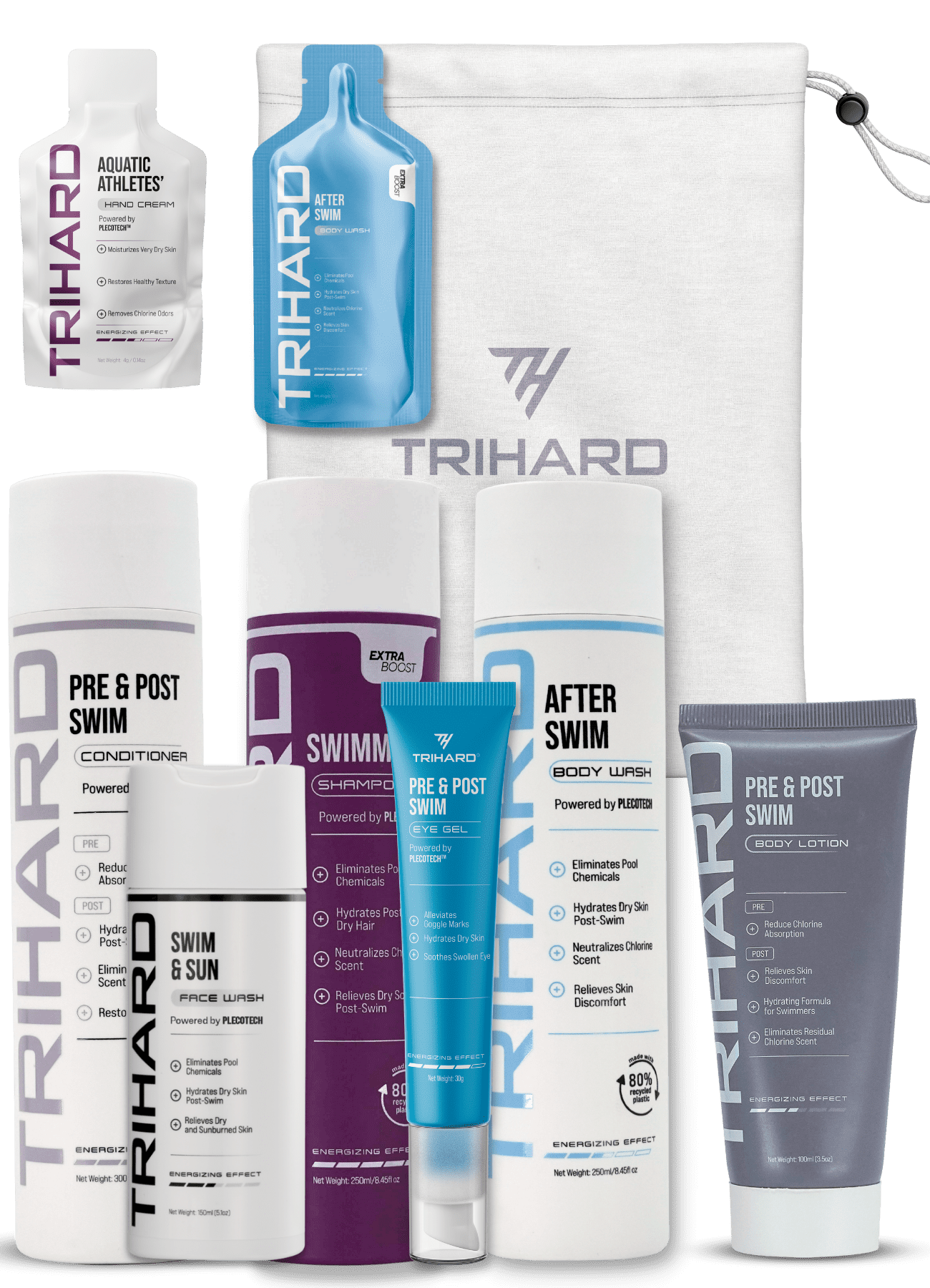 TRIHARD The Six Pack Pre & Post Swim Conditioner + Swimmers Shampoo