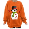 thumbnail image 2 of Qertyioot Femmes Sweat-Shirt Impression de Noël, Manches Longues Casual Mode Col Rond Pullover Tops, 2 of 5