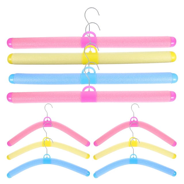 12 perchas de plástico para ropa, ideales para tiendas de ropa, armarios del hogar, resistentes para abrigos.