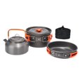 thumbnail image 4 of Almencla 3Pcs Camping Cooking Set Camping Cookware Mess Kit for Picnic Outdoor Hiking Orange, 4 of 8