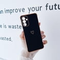 thumbnail image 4 of Compatible with Samsung Galaxy A13 5G Case for Women Girls, Cute Love Heart Pattern Electroplated Design Soft Slim TPU Protective Bumper Cover for Samsung Galaxy A13 5G-Black, 4 of 9