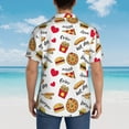 thumbnail image 4 of Disketp Hawaiian Shirts for Men,Fast Food Print Mens Casual Short Sleeve Button Down Shirts Beach Shirt, 4 of 7