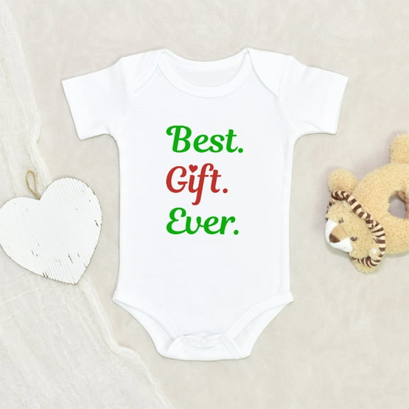 Newbabywishes - Greatest Present Ever Christmas Baby Clothes for Boys and Girls - Pregnancy Announce