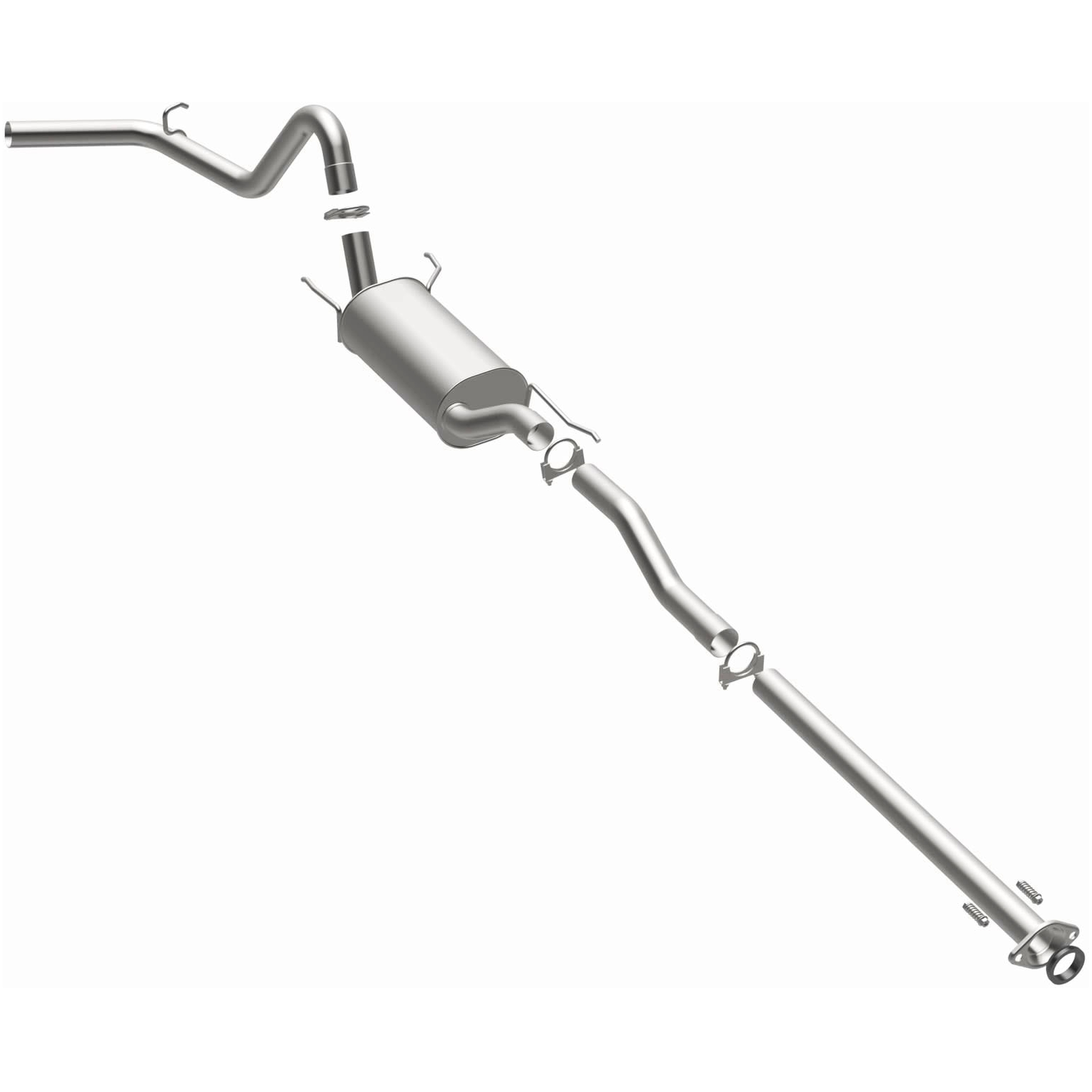 BRExhaust OE Replacement Exhaust System Kit 106-0171: Compatible with 2005-2012 Toyota Tacoma 4.0L