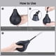 thumbnail image 4 of 220ml Black Enema Bulb Kit For Colon Cleaning - Unisex Anal Douche With Nozzle, 4 of 5