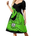 thumbnail image 3 of el hombre oogie boogie Vestido vestido de noche de mujer Vestidos de mujer vestidos con mangas largas, 3 of 7