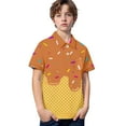 thumbnail image 4 of MEZZALL Kids Boys Girls Polo Shirts Ice Cream Print Teen Holiday T Shirt Short Sleeve Summer Casual Tops With Pocket Relaxed Fit, 4 of 4