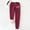 Wine, variant on EQWLJWE Women Fleece Pant, Lightweight Polar Fleece Sweatpant for Women, Straight Leg Fleece Lounge Pant with Pockets