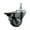 Swivel - Posi Lock Brake - Gray, variant on 3 Inch Gray Polyurethane 3/8 Inch Threaded Stem Caster with Brake