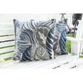 thumbnail image 4 of Beach Blue and Gray Elegant Decorative Throw Pillow Cover (18"x18") Set of 2, 4 of 4