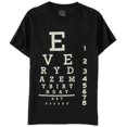 thumbnail image 4 of Everydaze My Birthday Mens Eye Chart Graphic T-Shirt, Black, Large, 4 of 4