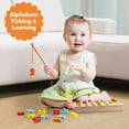 thumbnail image 5 of Coogam Wooden Fishing Game, Fine Motor Skill Toy Alphabet Color Sorting Puzzle, Montessori Letters Cognition Preschool for 3 Years Old, 5 of 7