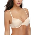 thumbnail image 3 of Deyllo Women's Push Up Bra T shirt Bra Lightly Padded Plunge Underwire Support Bras, Nude 36B, 3 of 4