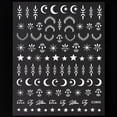 thumbnail image 1 of 1 unidad Y2K Satr Nail Art pegatina pentagrama/estrellas cruzadas diseño de uñas autoadhesivo para mujeres niñas decoración de manicura de lujo 8*10cm #, 1 of 5