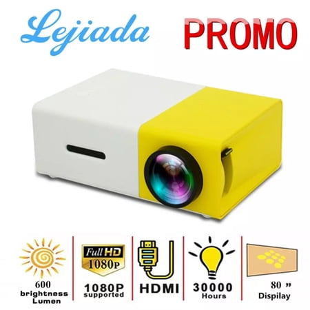 LNKOO Mini Projector Portable Pico Full Color LED LCD Video Projector for Children Present Video TV Movie Party Game Outdoor Entertainment w/ HDMI/USB/AV/VGA/TF/SD Card Interfaces & Remote Control