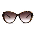 thumbnail image 3 of Lunettes de Soleil Mode pour Femmes à Charnière Pétale de Fleur en Perles, Designer, Écaille Brun, 3 of 4