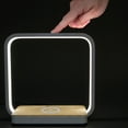thumbnail image 2 of OttLite Wireless Charging Station with Night Light, White with Wood Tone Accent, 2 of 3