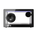 thumbnail image 1 of Reloj con Altavoz Bluetooth Retro Portátil, Barra de Sonido Transparente Inalámbrica de Alta Fidelidad con Luz RGB, Reproductor de Música de Audio con Tarjeta TF B F, 1 of 5